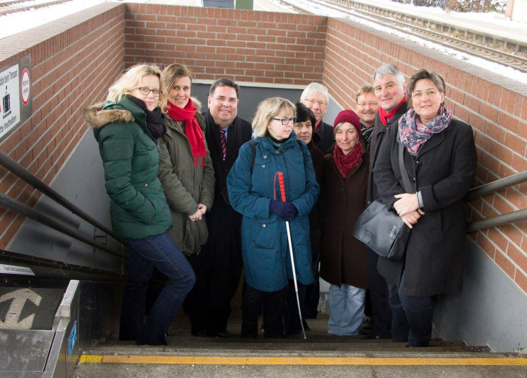 BayernSPD inspiziert Bahnhof Kaufbeuren (Januar 2015)