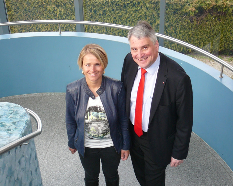 Verena Bentele zu Besuch in Wehringen