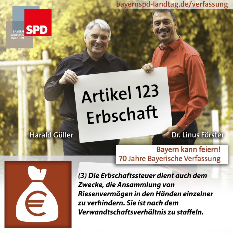 Erbschaft Bayerische Verfassung