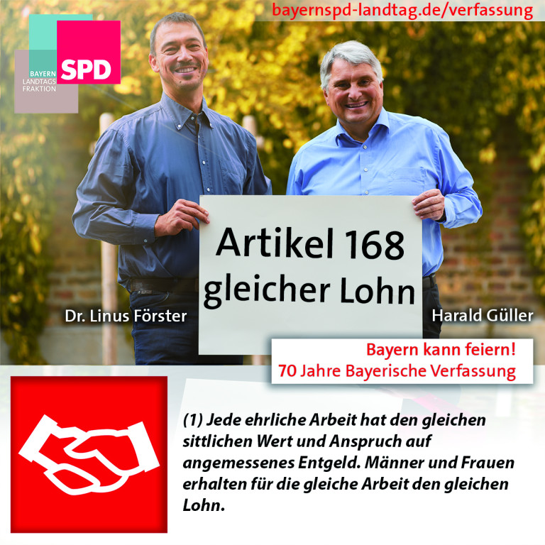 Bayerische Verfassung Gleicher Lohn